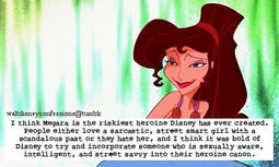 think Megara is the riskiest heroine Disney has ever created. People ...