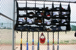 Baseball Dugout Bat Organizer Racks