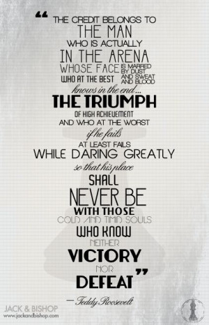 the quote that motivated Daring Greatly--Brene Brown