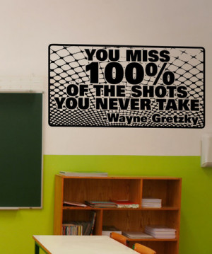 Vinyl Wall Decal Sticker Wayne Gretzky Quote #5444