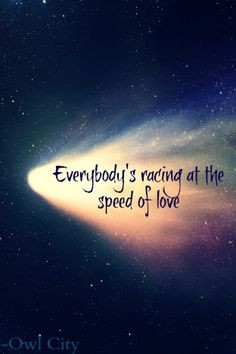 speed of love -- owl city. Love this song!!! It's so upbeat, and it ...
