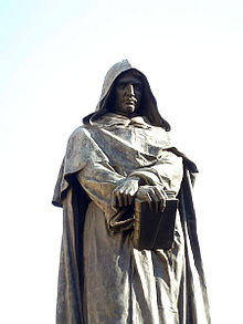 Monument to Giordano Bruno in the place of his execution in the Campo ...