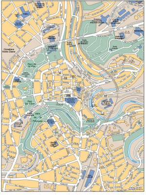 Luxembourg City Map