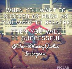 this quote to barrel racing but it s still a good one hors barrel race ...