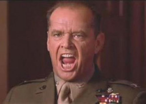 You can't handle the truth!... Jack Nicholson as Col. Nathan R. Jessep