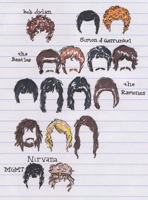... , dylan, hair, mgmt, nirvana, ramones, simon & garfunkel, the ramones
