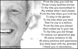 happy birthday in heaven grandpa poems