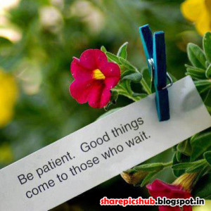 Nice Patience Quote in English | Wise Quote Wallpapers