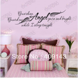 ... Quotes-Stickers-DIY-Bedroom-Decoration-Decor-Wallpaper-Kids-Angel-Wing