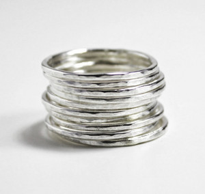... rings, sterling silver stacking rings, Stacking rings, sterling silver