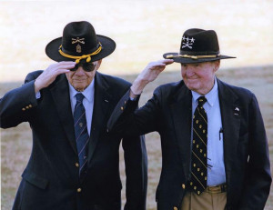 SGM Basil Plumley and LTG Hal Moore