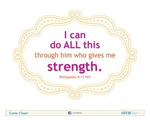 Philippians 4:13 NIV Bible Verse about Courage