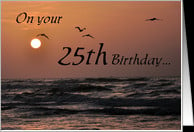 25th birthday wishes card - Product #497119