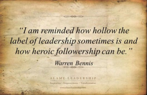 Followership. Warren Bennis