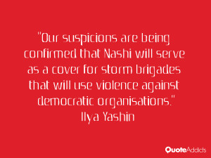 ... will use violence against democratic organisations.” — Ilya Yashin