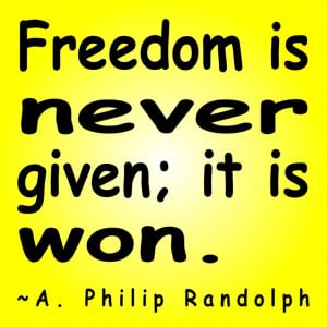 Philip Randolph quote