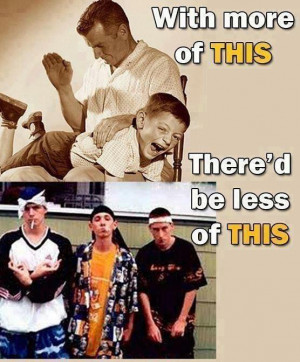 It basically says that if you don't spank your kids the only other ...