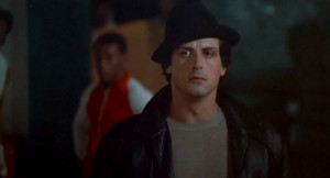 Photo of Sylvester Stallone, portraying Rocky Balboa , from 