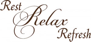 Rest Relax Refresh Wall Decal