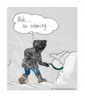 ... growing is like shoveling the sidewalk before it stops snowing