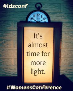 It's almost time for more light- #ldsconf & #womensconference More ...