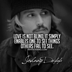Johnny Depp Lovely quote