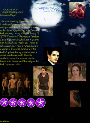 Breaking Dawn Book Quotes