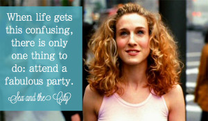 ... to do - attend a fabulous party - carrie bradshaw sex and the city