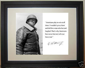 George-S-Patton-World-War-2-WWII-Americans-play-Quote-Framed-Photo ...