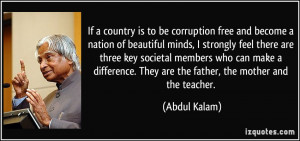 If a country is to be corruption free and become a nation of beautiful ...