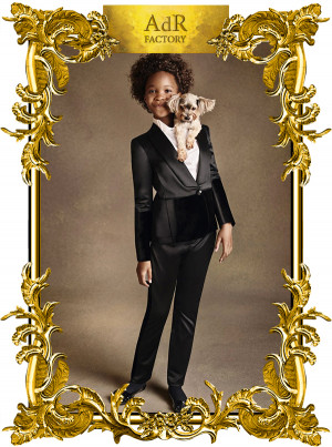 Quvenzhané Wallis captured by Stefano Azario for Armani Junior