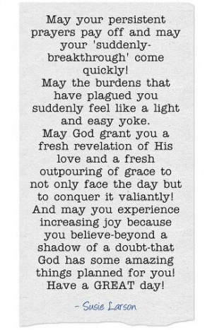 Prayer quotes, god, best, sayings, susie larson
