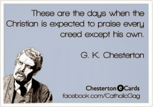 mentioned how much i love g k chesterton today