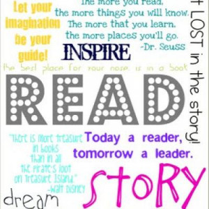 Inspire Reading Subway Art {Free Printable}