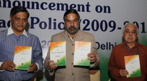 CUSHION FOR EXPORTERS: Union Minister of Commerce Anand Sharma, with ...