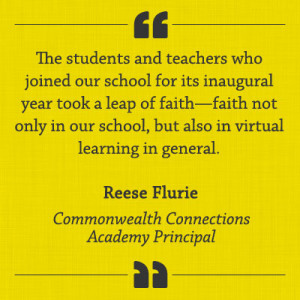 Reese Flurie Quote: “The students and teachers who joined our school ...
