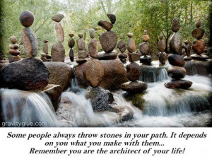 Stone in your path...
