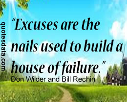Picture Quotes About Excuses