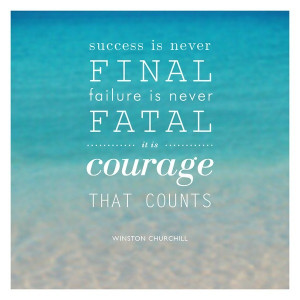 Winston churchill, quotes, sayings, on success, failure