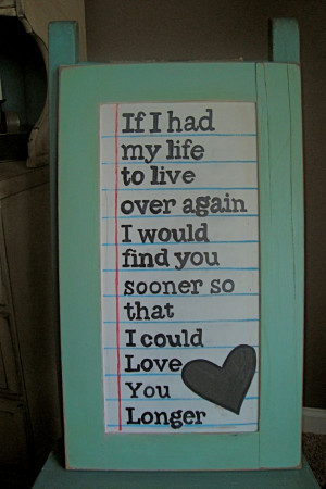 Door Wood Sign made to look like Paper with Quote - Hand painted ...