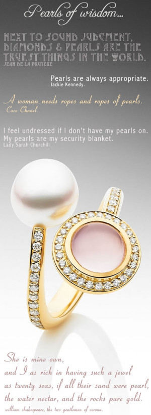pearls+of+wisdom+quotes+chanel+kennedy+shakespeare+rose+quartz+gold ...