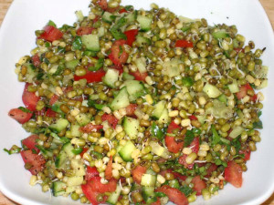 Sprouted Moong Salad Recipe