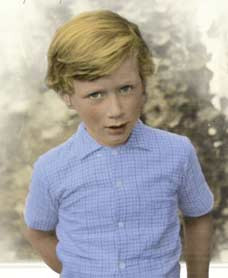 Reticent Ferdinand Mount as a child