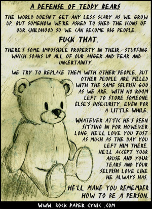 defense of Teddy Bears