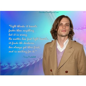 Reid quotes Pratchett - Criminal Minds Wallpaper (10486731) - Fanpop