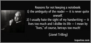 More Lionel Trilling Quotes