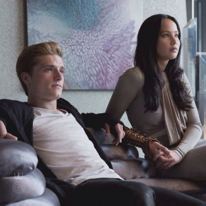 want katniss to be with peeta!#team peeta
