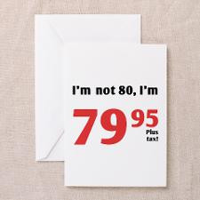 Funny Tax 80th Birthday Greeting Cards (Pk of 20) for