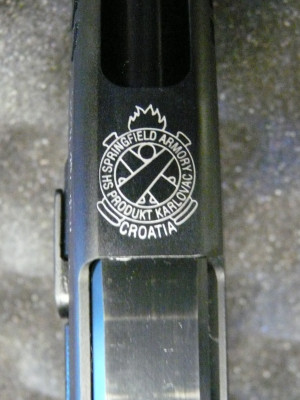 Springfield XD Engraved