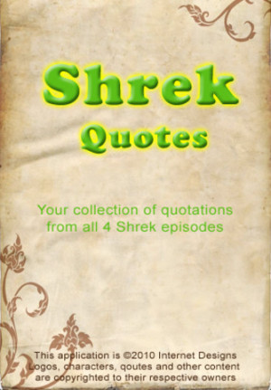 Funny Shrek Quotes Pictures